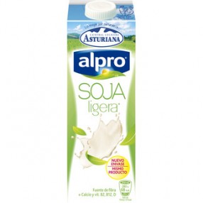 ASTURIANA ALPRO SOJA bebida soja natural ligera sin colesterol 1 L